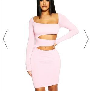 NWT NAKED WARDROBE EXTRA CUT OFF.
SHOULDER DRESS Size S